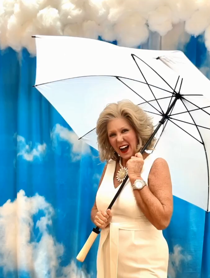 Blue Sky White Clouds Natural Scenery Photography Backdrop SH673