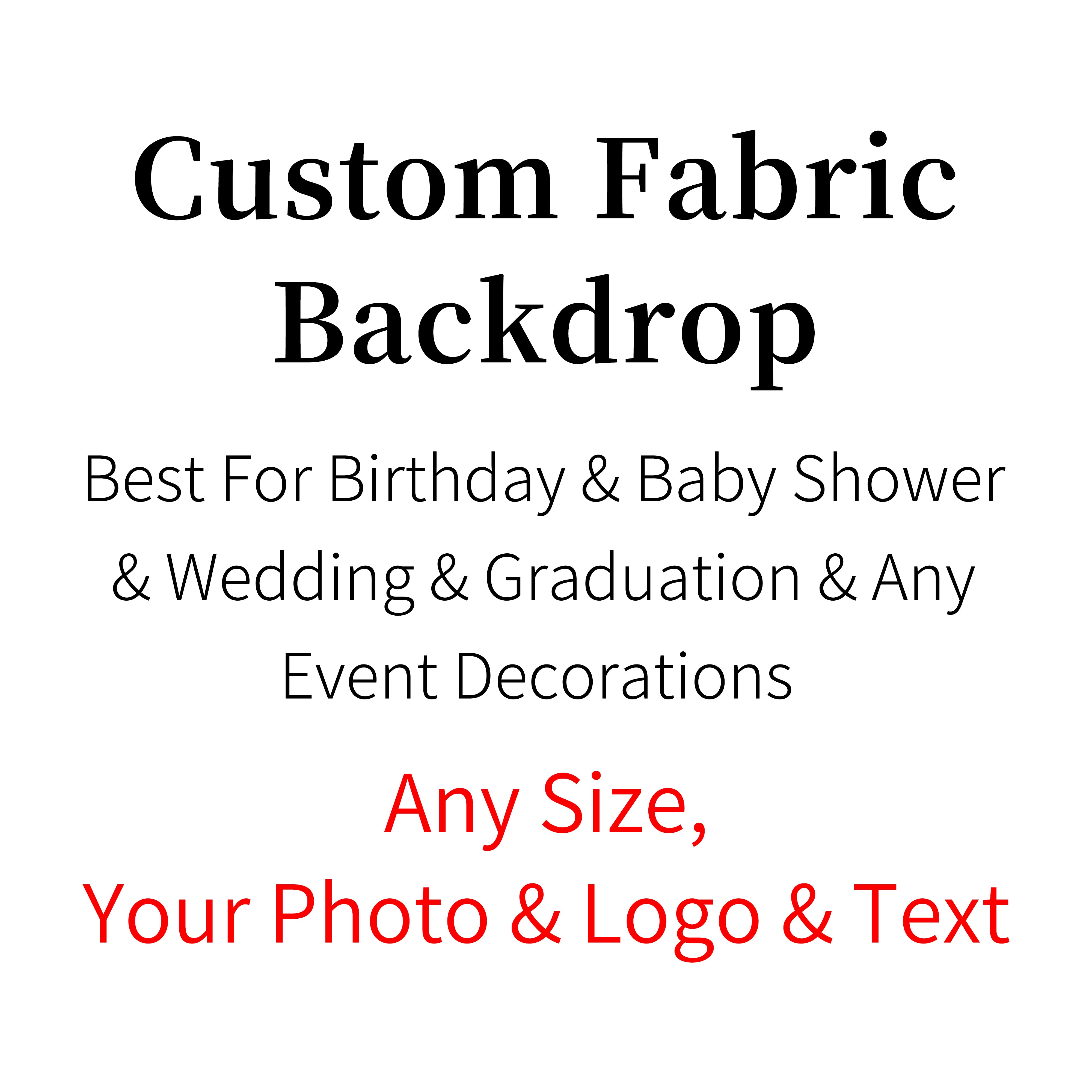 Custom Backdrop Service-Personalized Your Photo