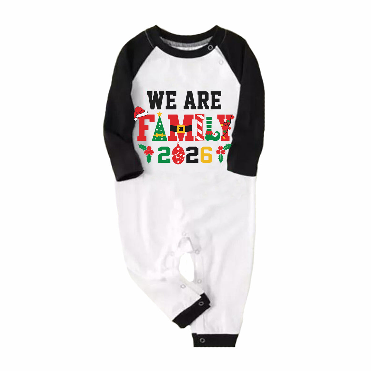 Christmas PJs Festive Family Statement Typography Christmas Photo Session Outfits CHP-70