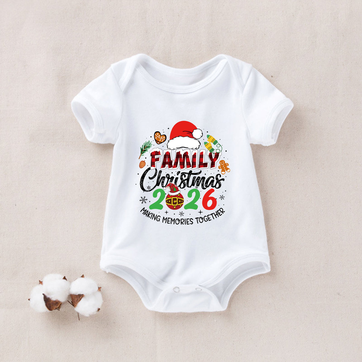 Christmas Pajama Set Santa Hat Memory Lettering Christmas Long Sleeve Pajamas CHP-22