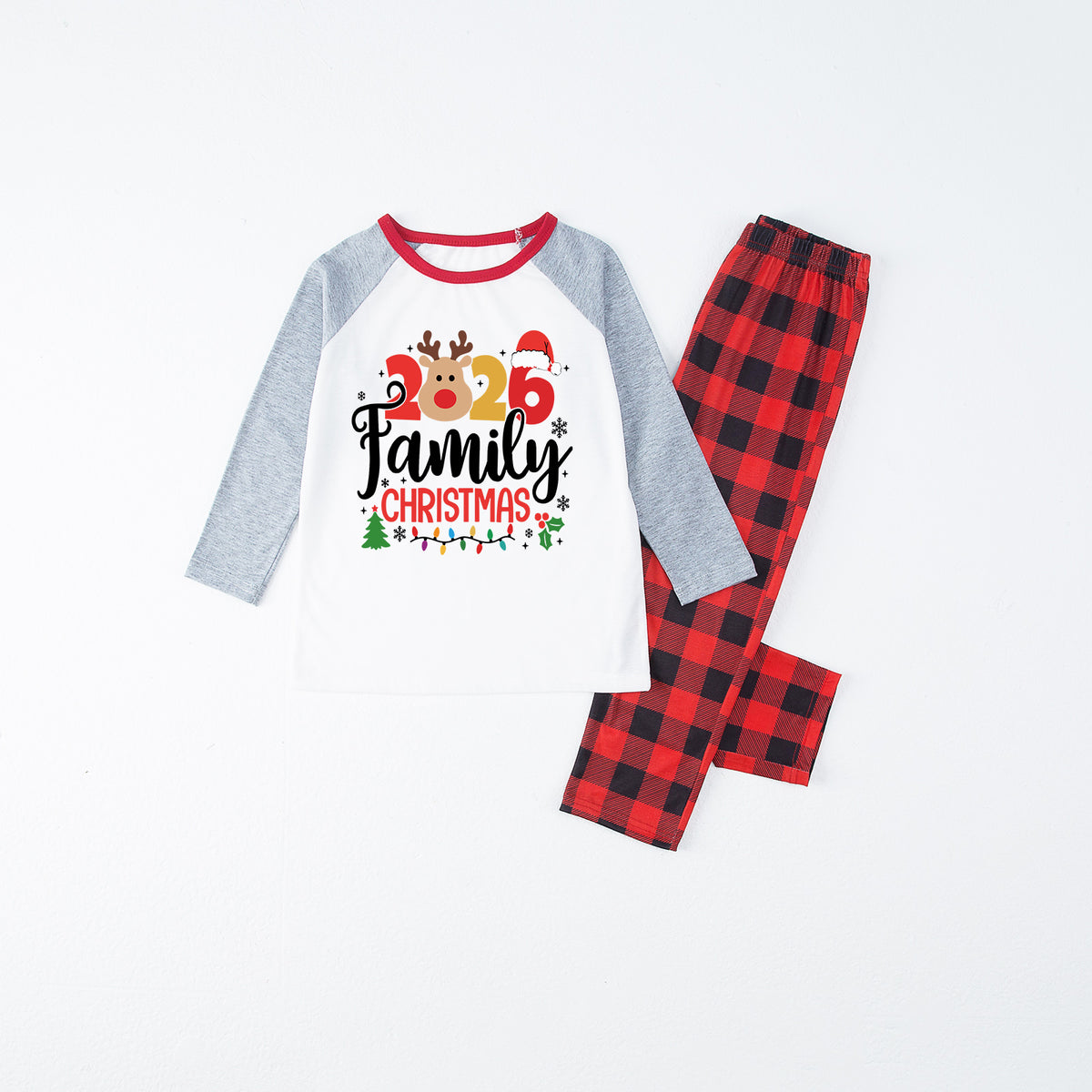 Christmas Pajamas Reindeer Family Christmas Graphic Matching Family Photoshoot Outfit Christmas Sleepwear CHP-109