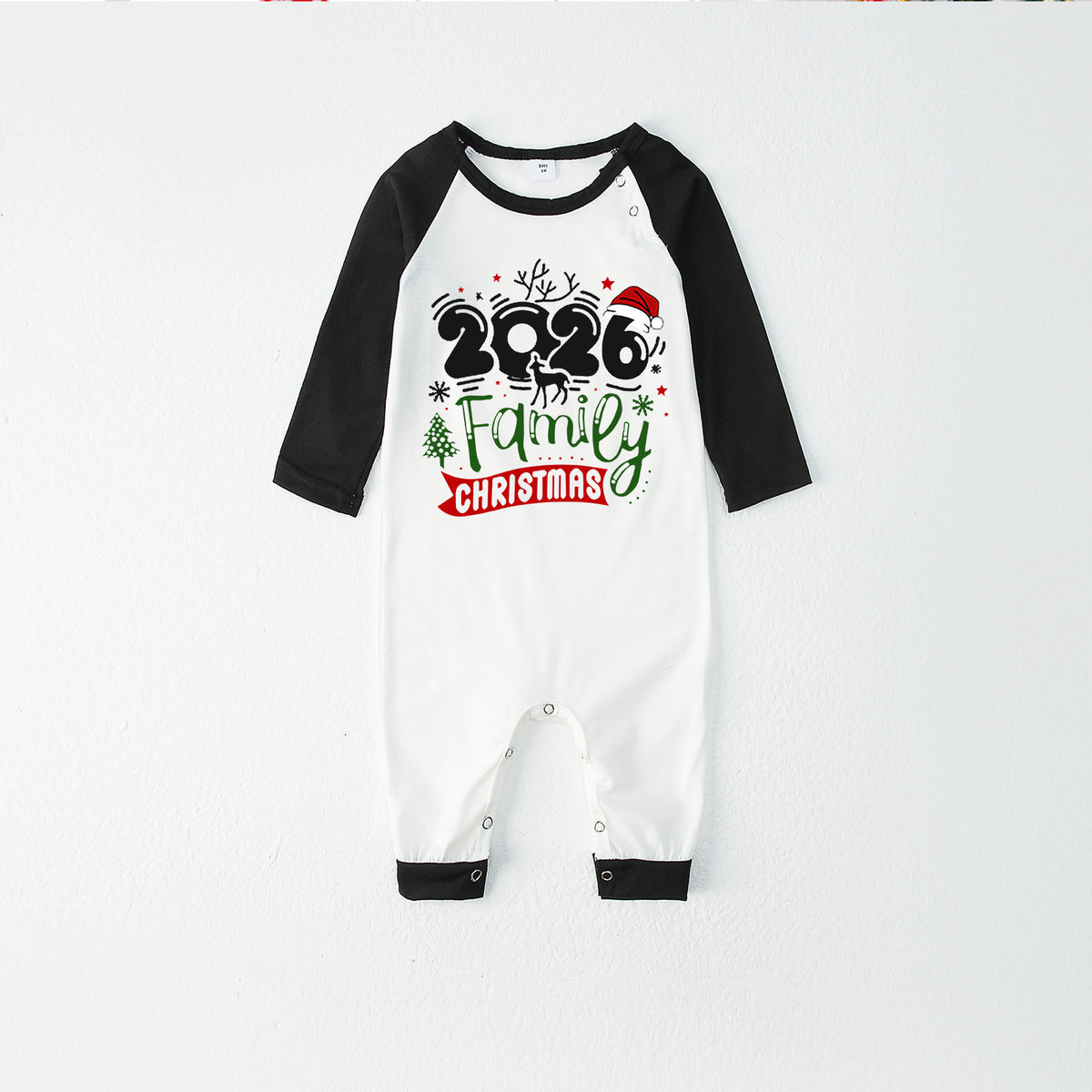Christmas Pajamas 2026 Reindeer Family Christmas Print Matching Family Photoshoot Sleepwear CHP-119