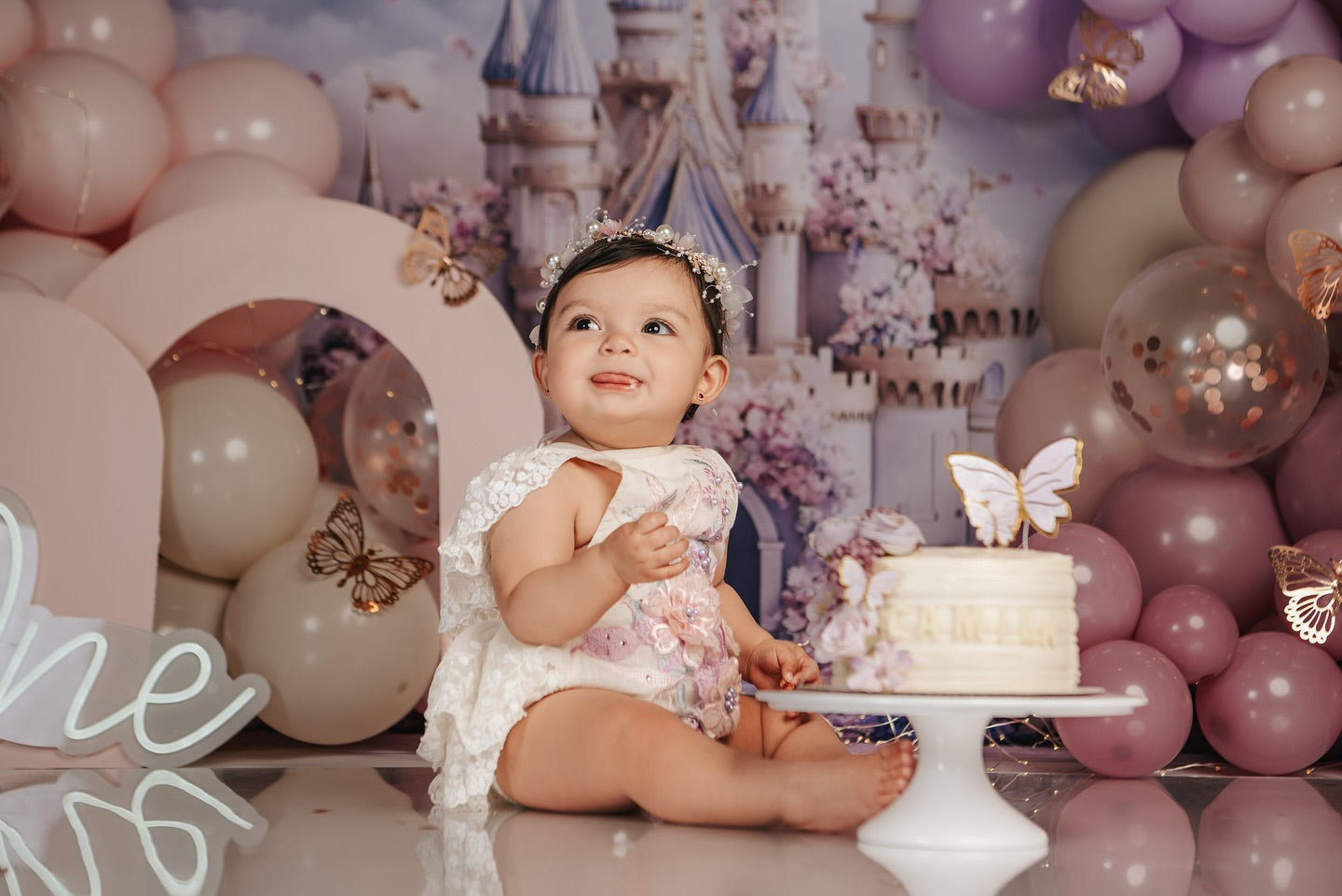 Photography Spring Backdrops Royal Castle Blooming Garden Backdrop LXX1-160