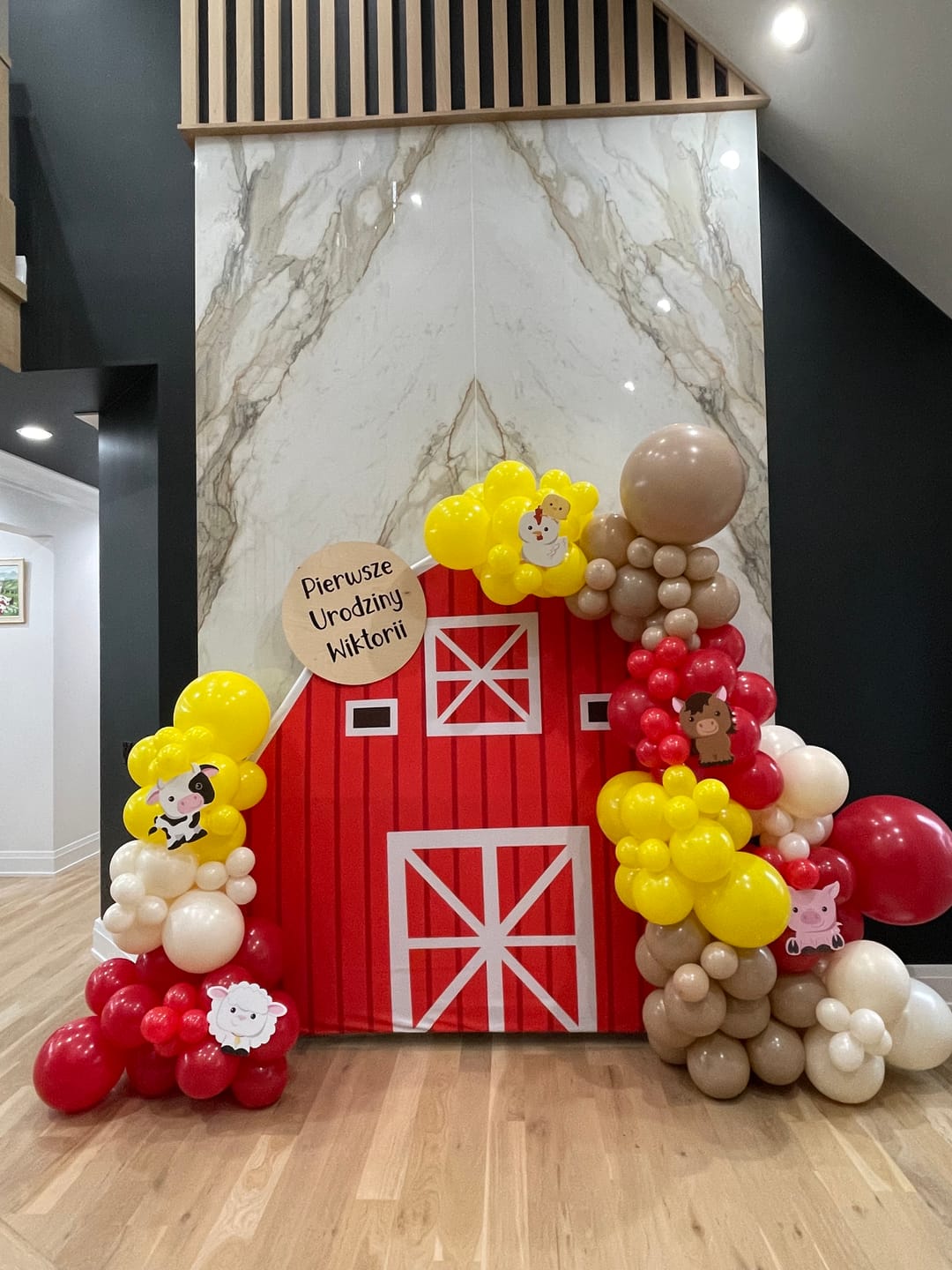 Custom 7x7FT Barn Arch Backdrop Theme Party Decor