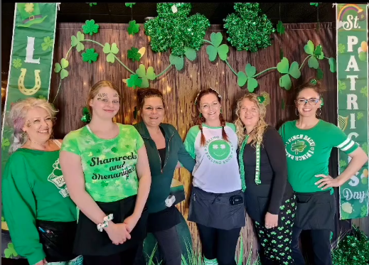 St. Patrick's Day Clover Treasure Luck Photography Backdrop LV-1329