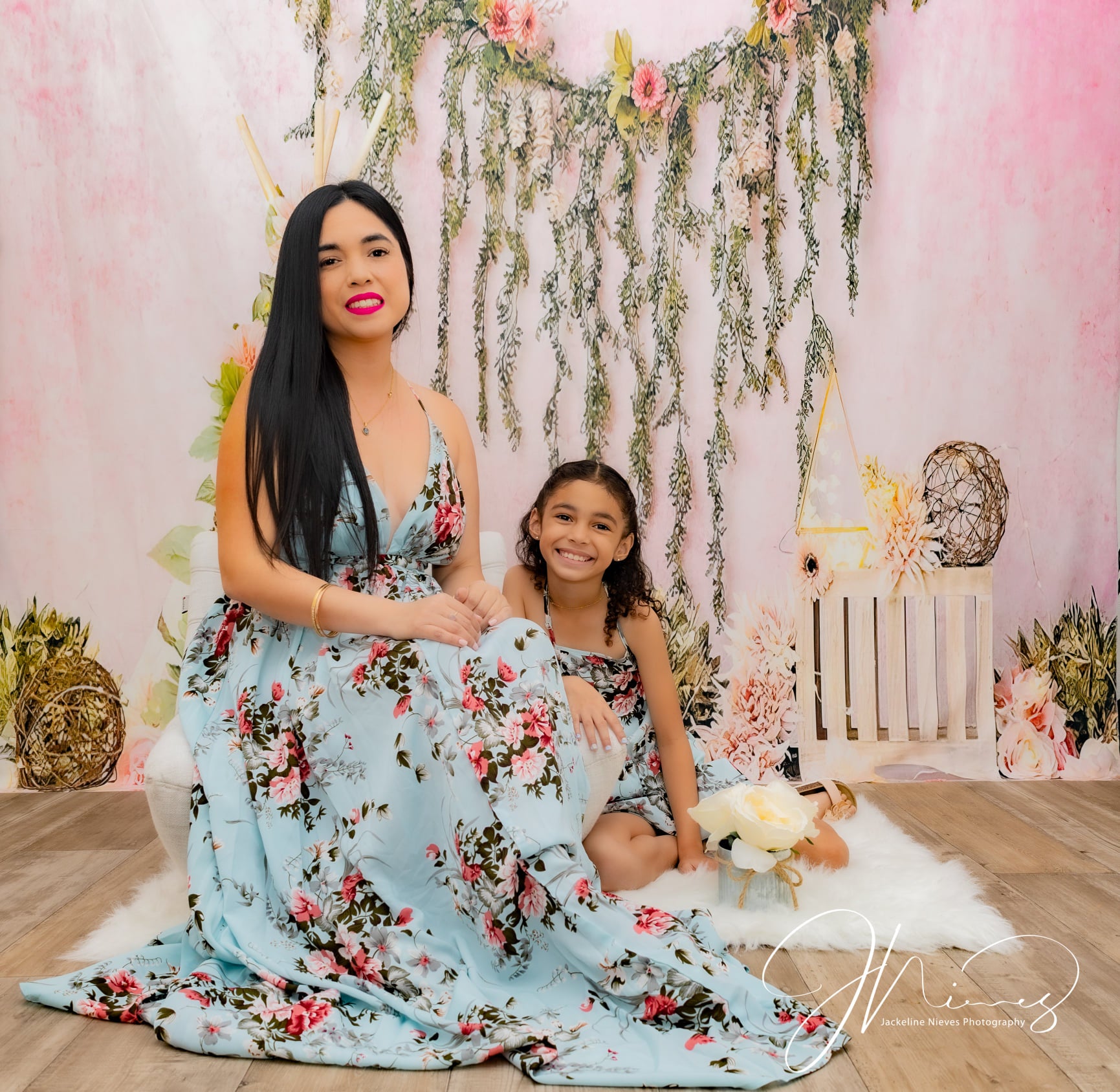 Pink Flower Beautiful Children Backdrops for Photography NB-387