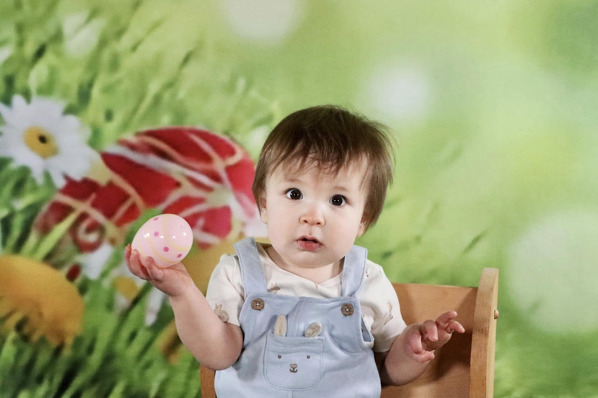 Happy Easter Backdrop Spring Green Grass Easter Photo Backdrop SH015
