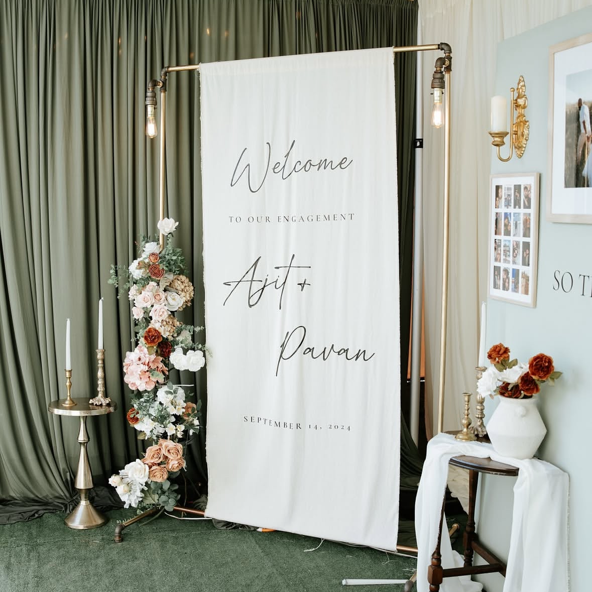 Custom Wedding Backdrop Wall Decor Wedding Sign
