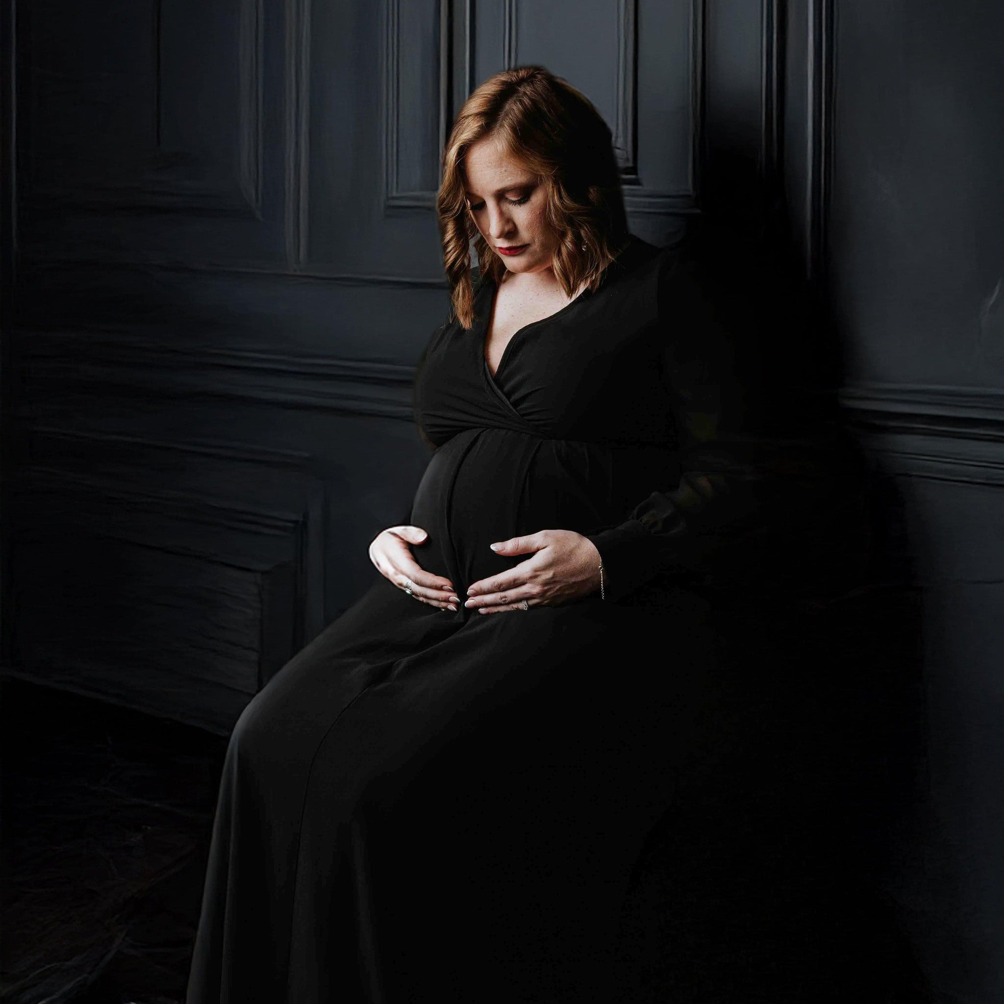 Black Grunge Vintage Wall Backdrop For Photo Studio S-3164