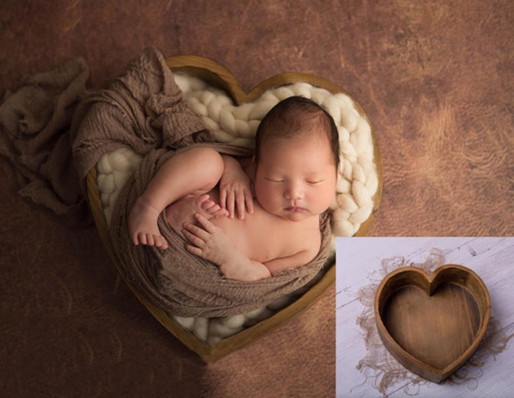 Wooden Heart Shaped Newborn Photography Props SYPJ4