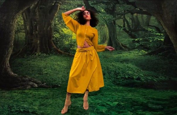 Secret Forest Big Tree Green Backdrop for Photo Studio LV-837
