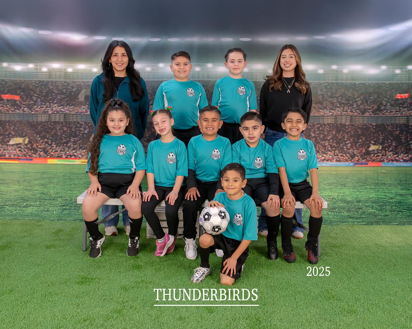 Soccer Field Green Lawn Lights Sport Photo Backdrops G-264