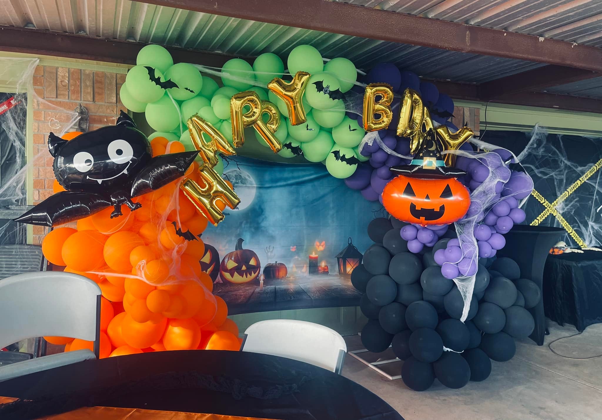 Spooky Night Full Moon Halloween Backdrop M6-33