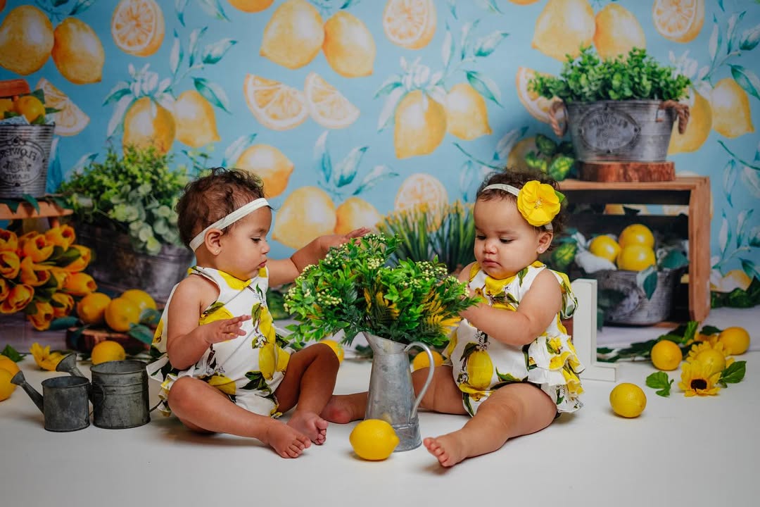 Lemon Plants Decoration Photography Backdrop M-34