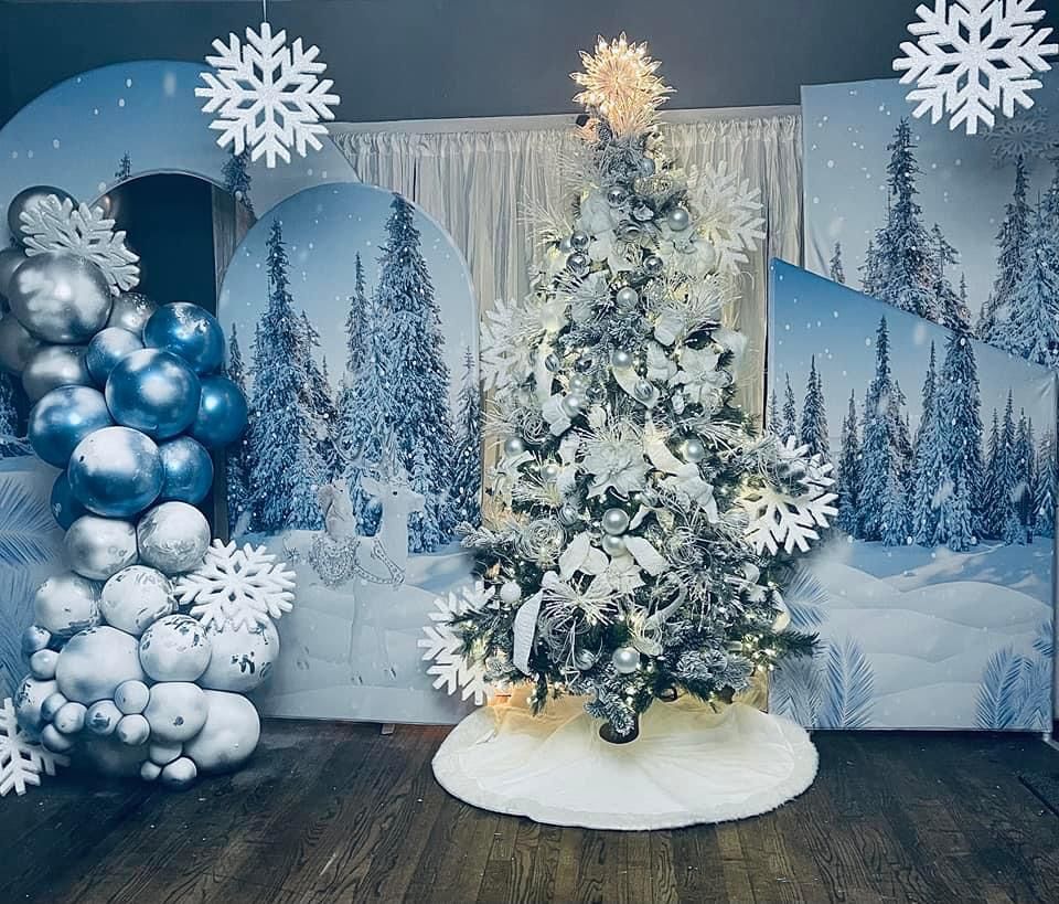 Personalized Uneven Arch Backdrop Kit for Theme Party