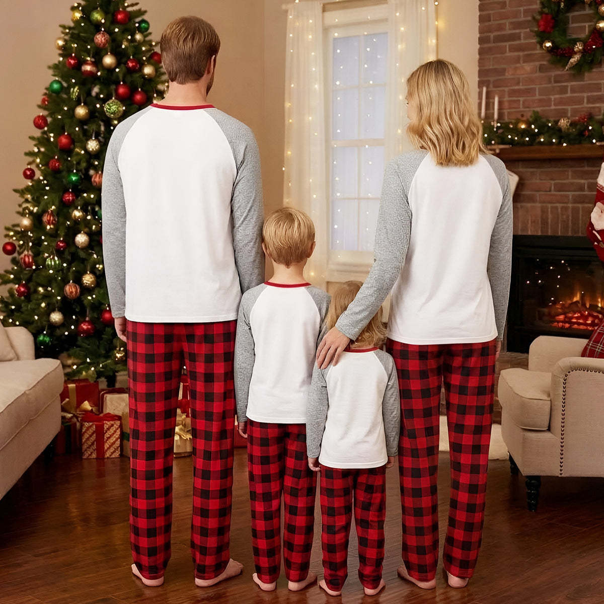 Christmas Pajamas Reindeer 2026 Family Christmas Banner Matching Family Photoshoot Outfit Christmas Sleepwear CHP-111