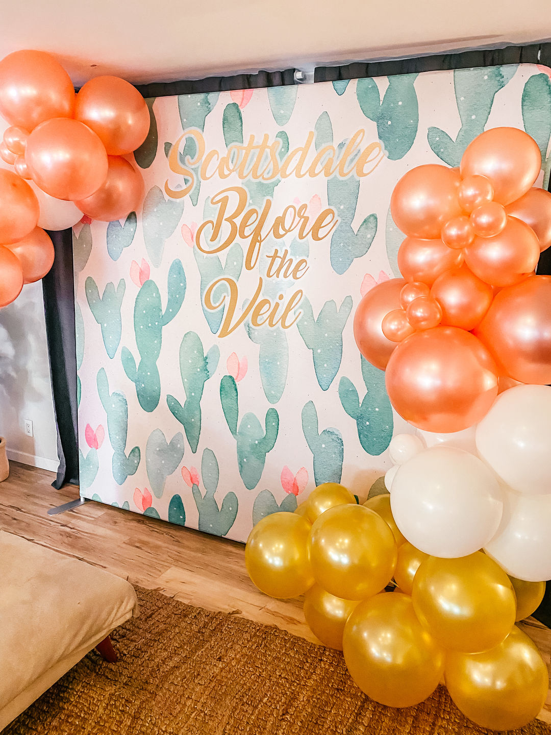 Custom Double-Sided Square Tension Backdrop Printed Photo