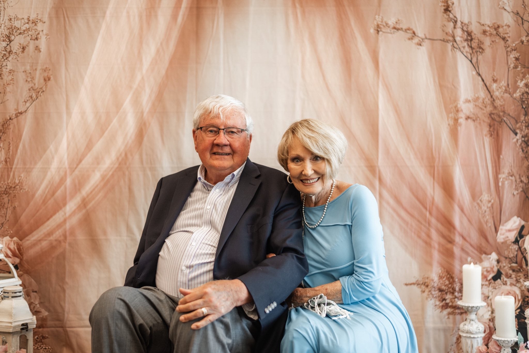 Happy Mother's Day Backdrop Dreamy Floral Silk Bow Backdrop GQ2-119