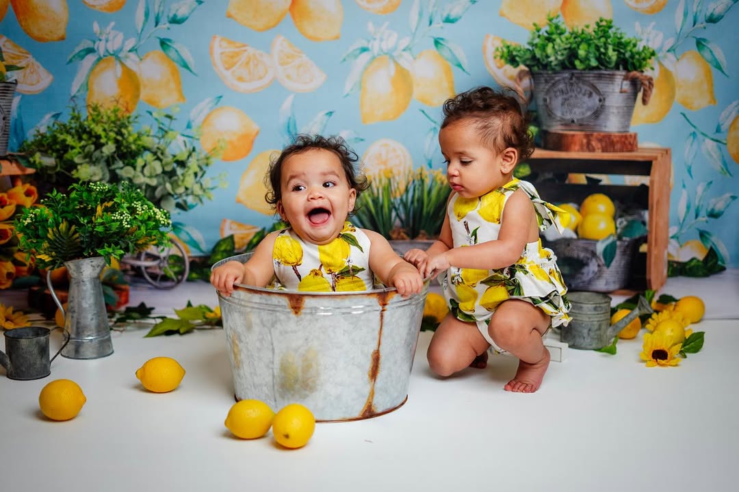Lemon Plants Decoration Photography Backdrop M-34