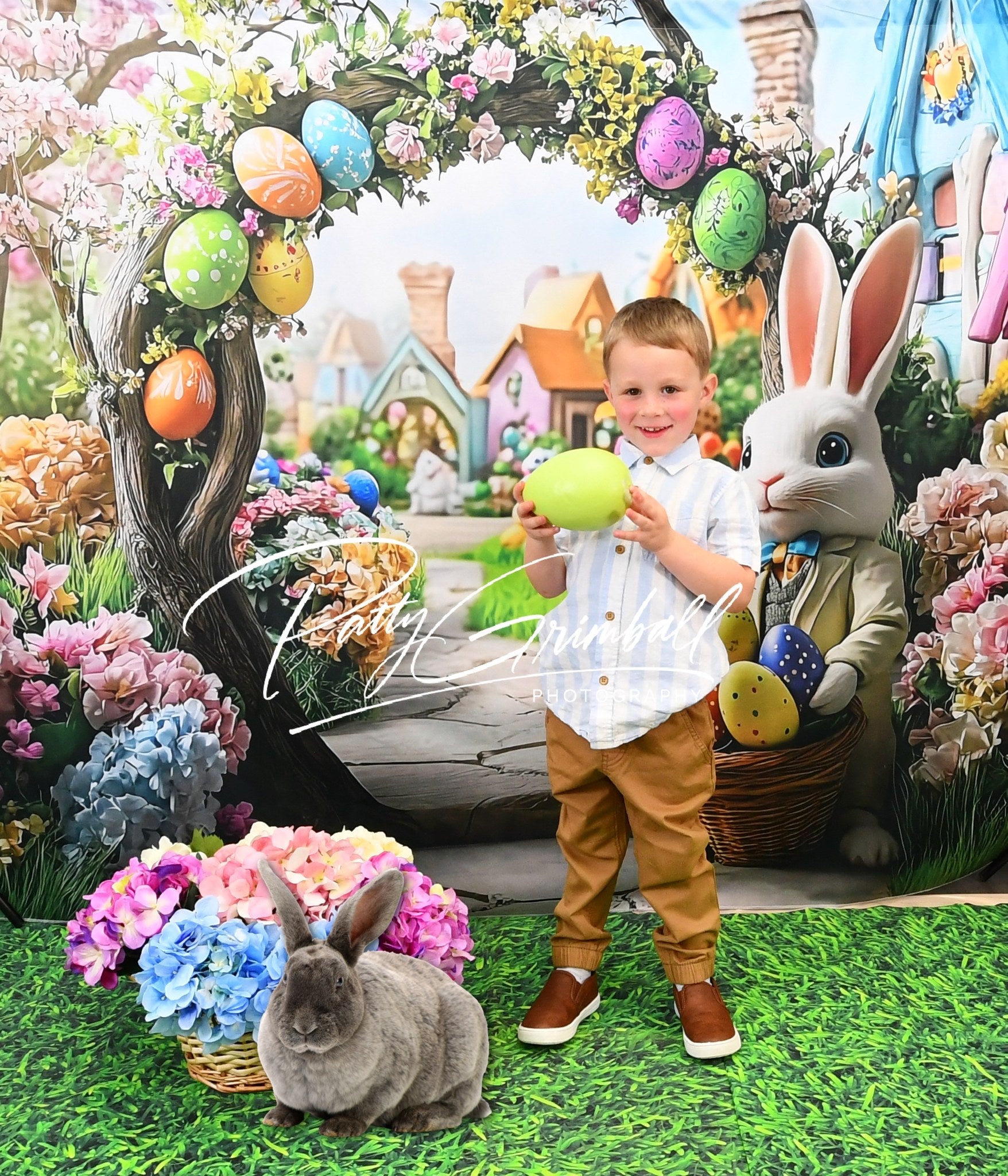 Easter Backdrops Ideas Bunny Arch Flower Garden Backdrop BRP12-739