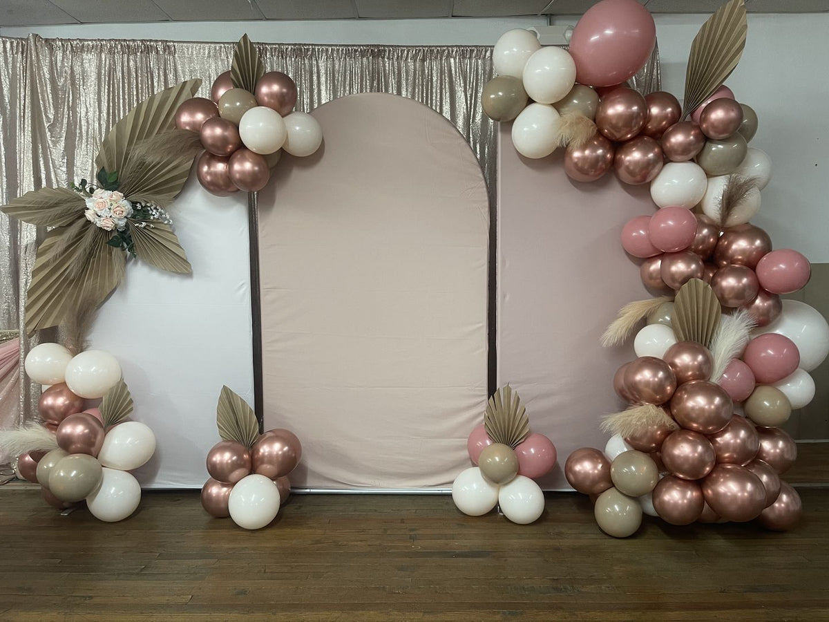 Personalized Uneven Arch Backdrop Kit for Theme Party