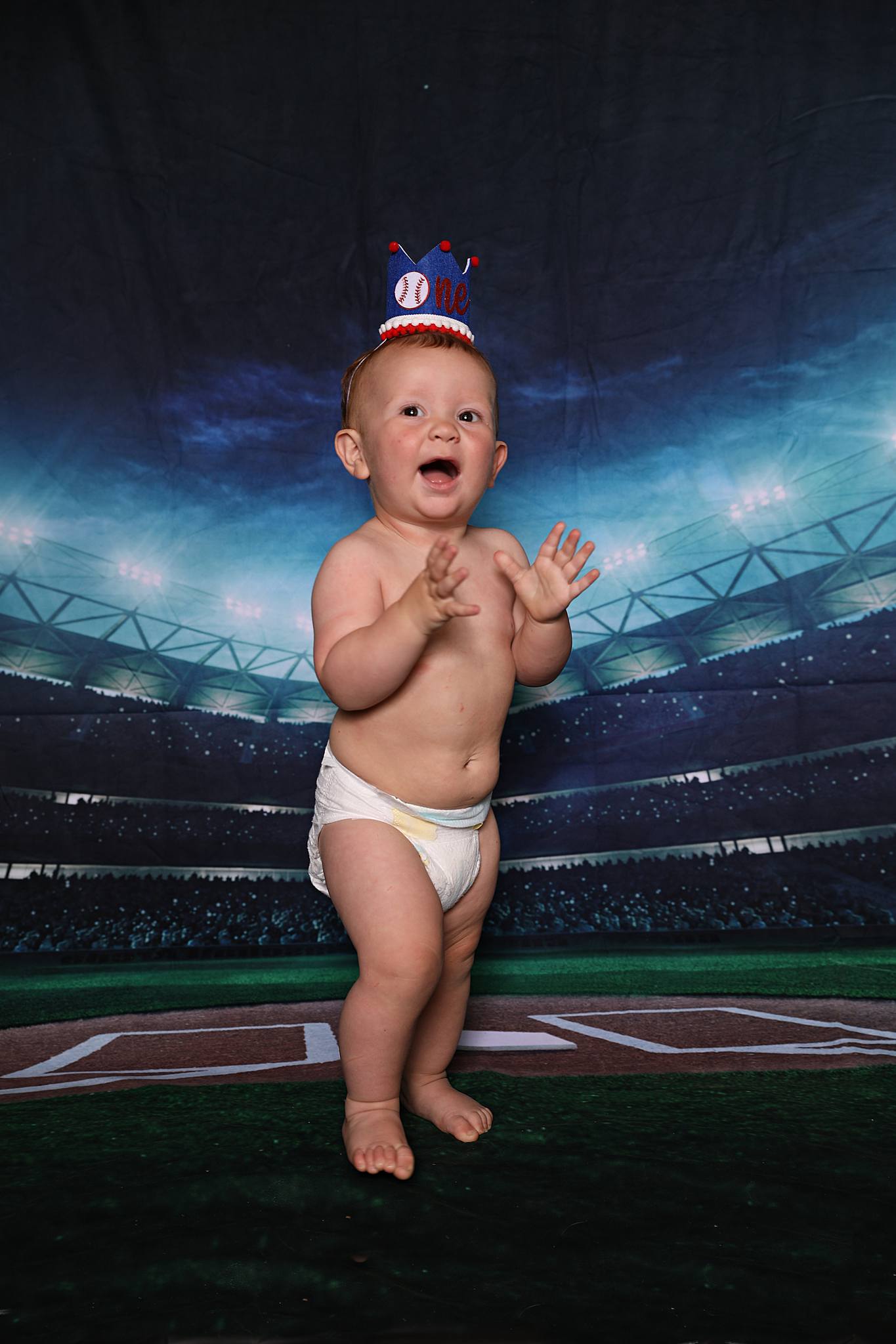Baseball Ballpark Night Spoitlight Sports Game Stadium Backdrop for Photography G-280
