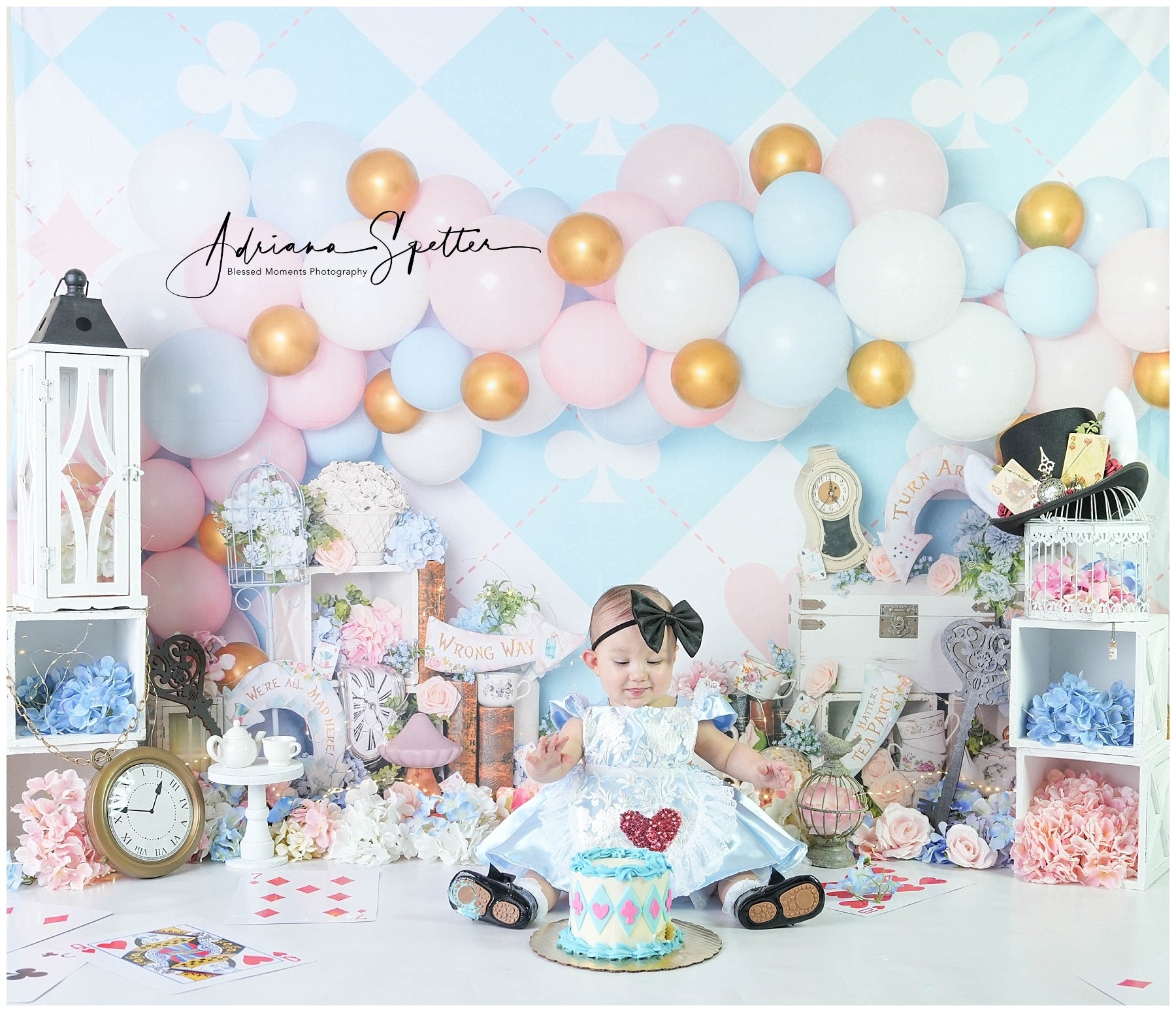 Newborn Photo Backdrop Pastel Wonderland Balloon Children Backdrop MRR9-133