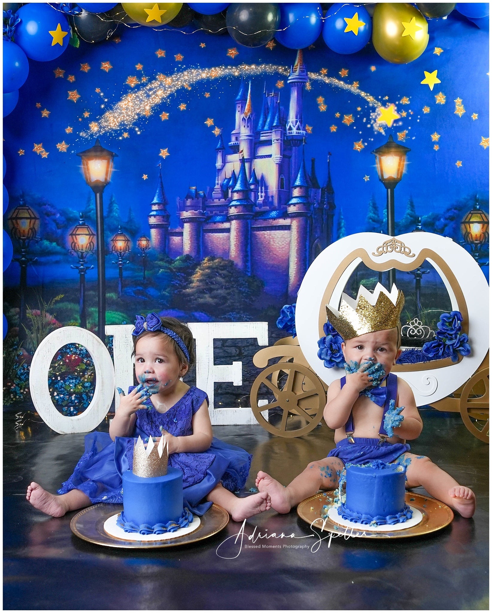 Castle Backdrop Magical Castle Stars Newborn Photography Backdrop MRR10-27