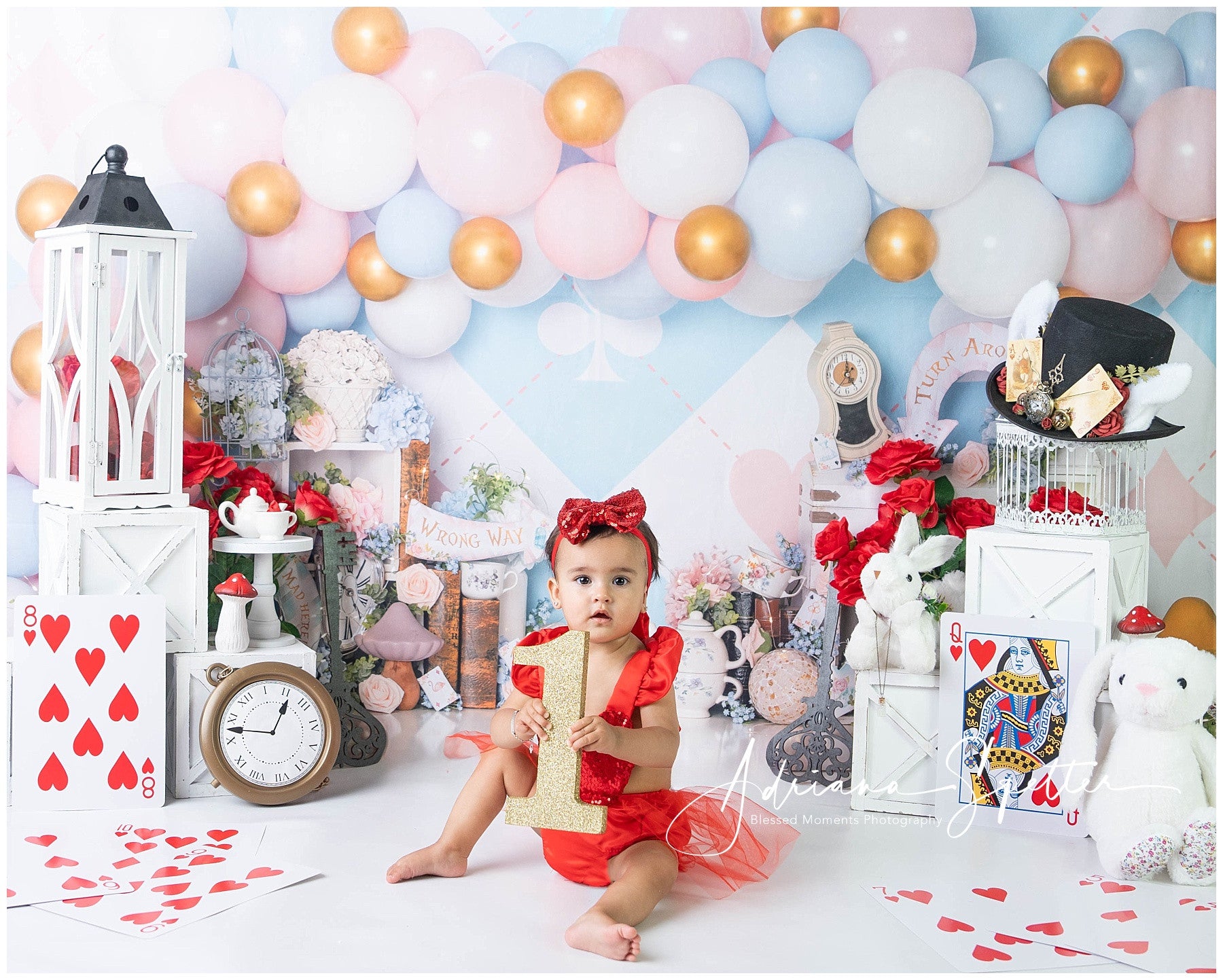 Newborn Photo Backdrop Pastel Wonderland Balloon Children Backdrop MRR9-133