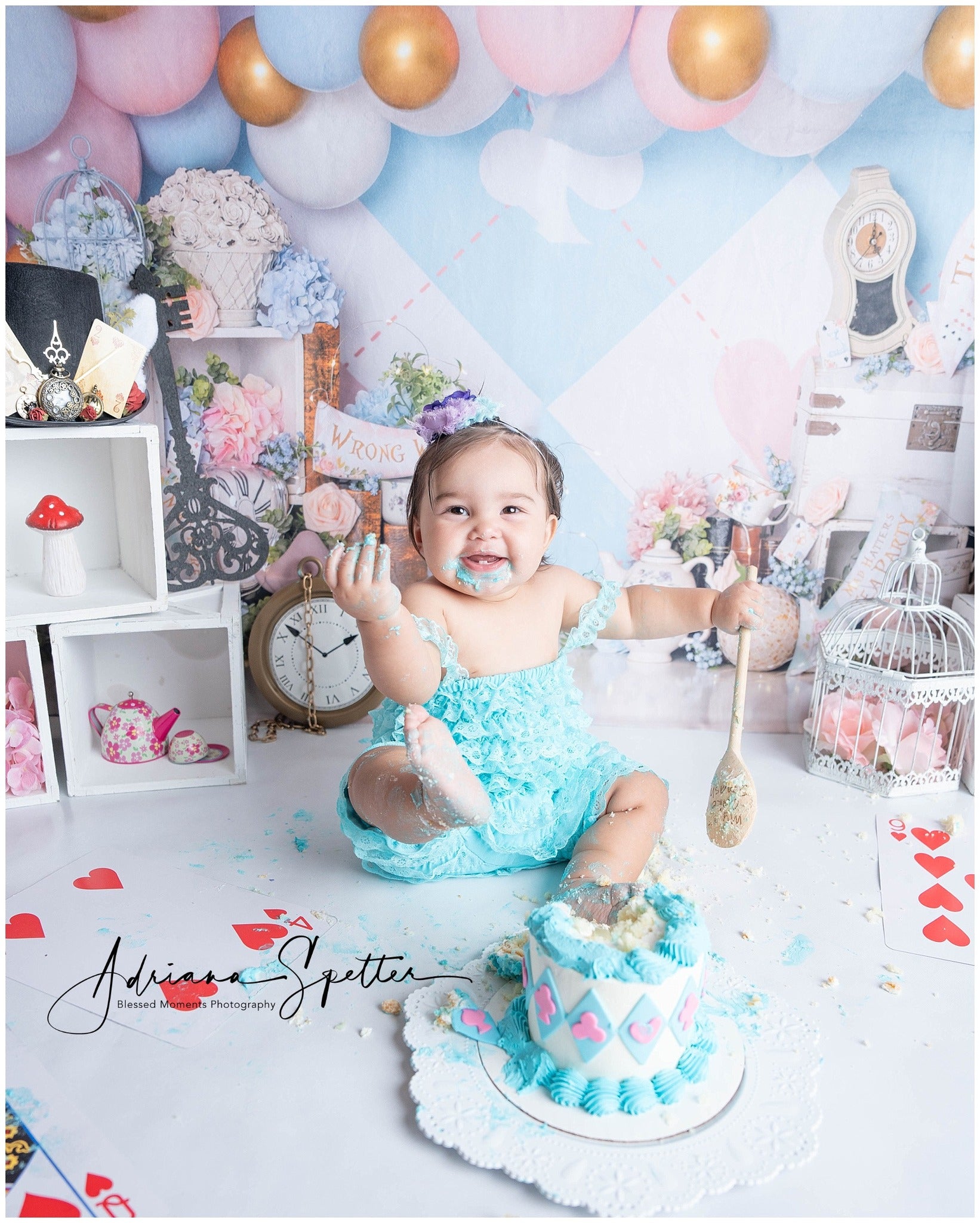 Newborn Photo Backdrop Pastel Wonderland Balloon Children Backdrop MRR9-133