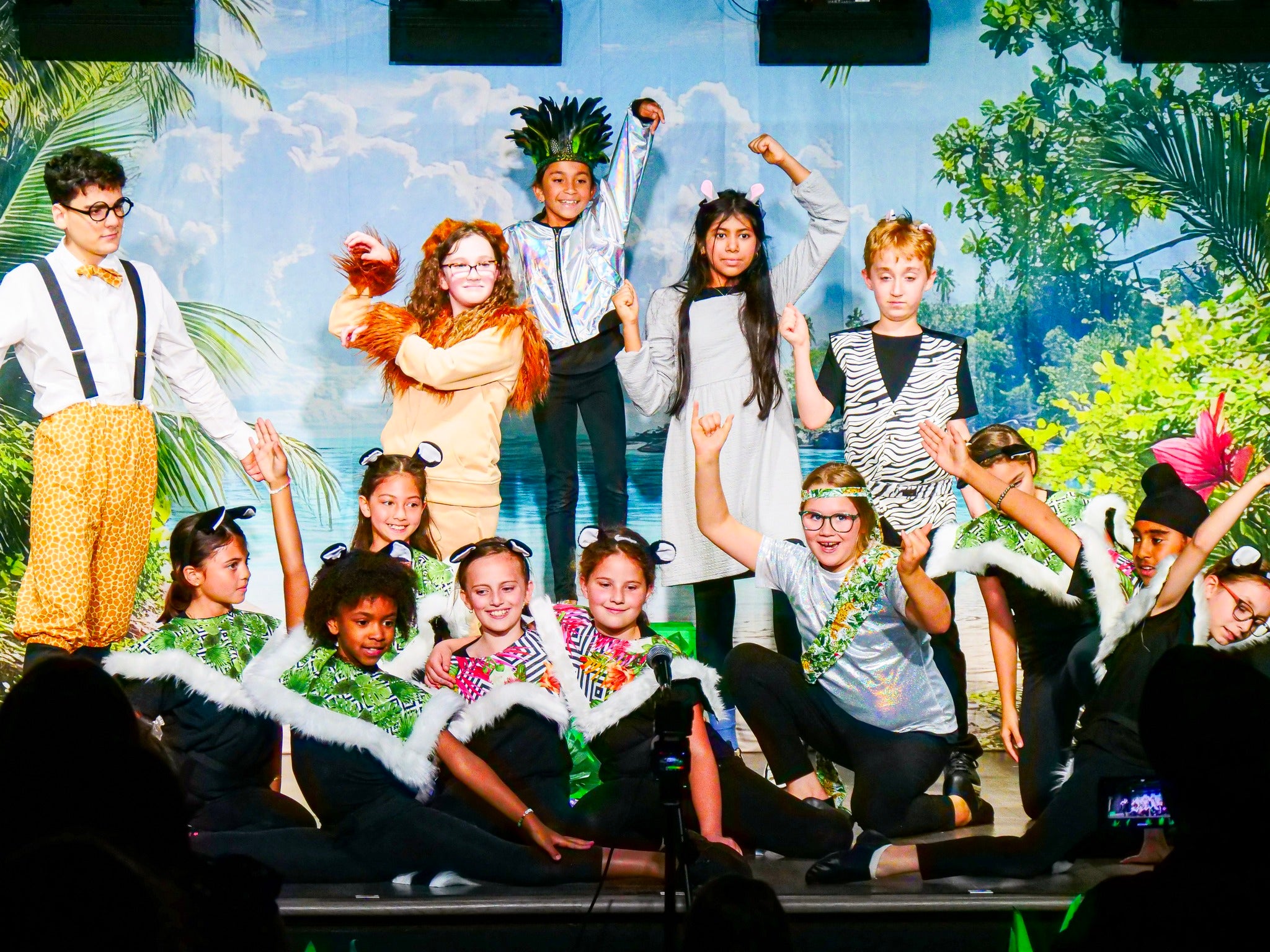 Photo Backdrop Beach Beach Trail Palm Leaves Summer Backdrop CJJ3-235