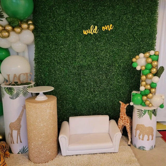 Custom Square Tension Backdrop with Plinth Cylinder Cover Kit
