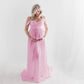 Maternity Portrait 2-in-1 Stretch Floor Length Maternity Photography Dress RB7