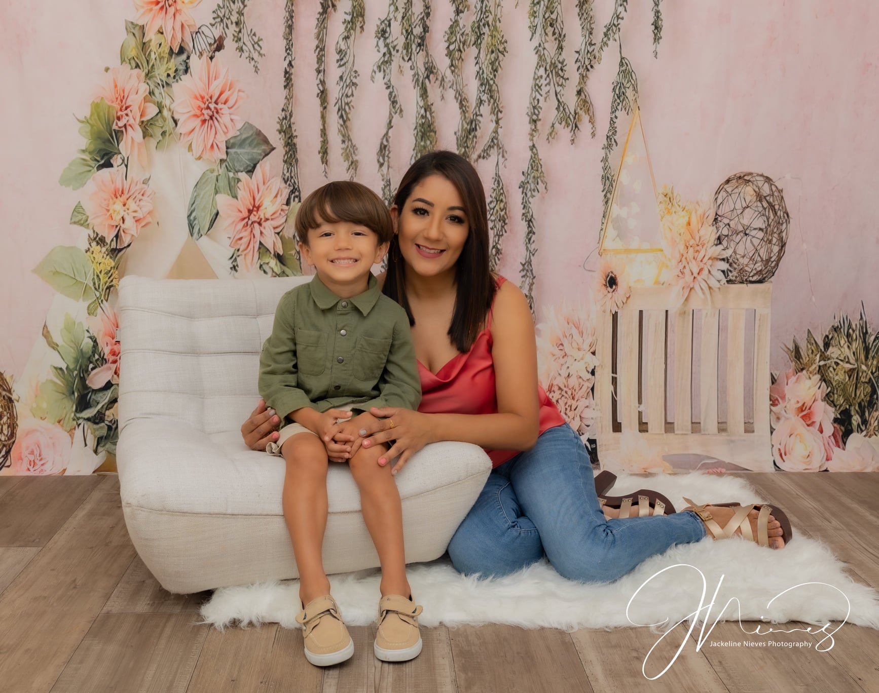 Pink Flower Beautiful Children Backdrops for Photography NB-387