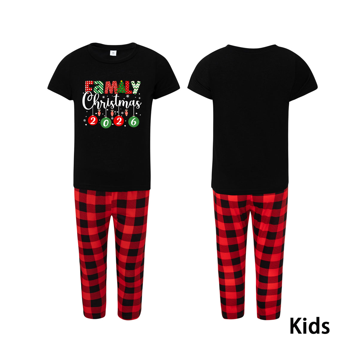 Christmas Tree Pajamas Hanging Ornament Lettering Matching Christmas PJs CHP-41
