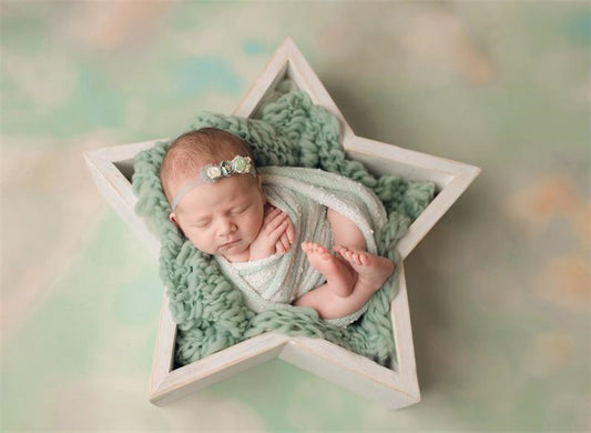 Wooden Star Shaped Newborn Photography Props SYPJ3