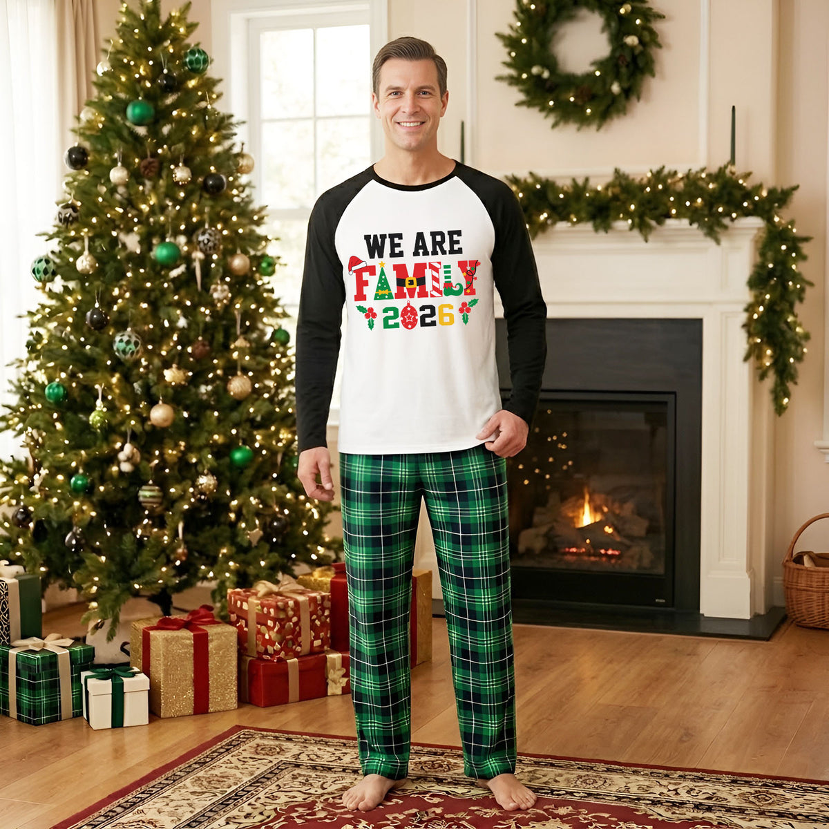 Christmas PJs Festive Family Statement Typography Christmas Photo Session Outfits CHP-70