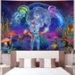 Blacklight Astronaut Tapestry UV Reactive Wall Hanging Home Decoration