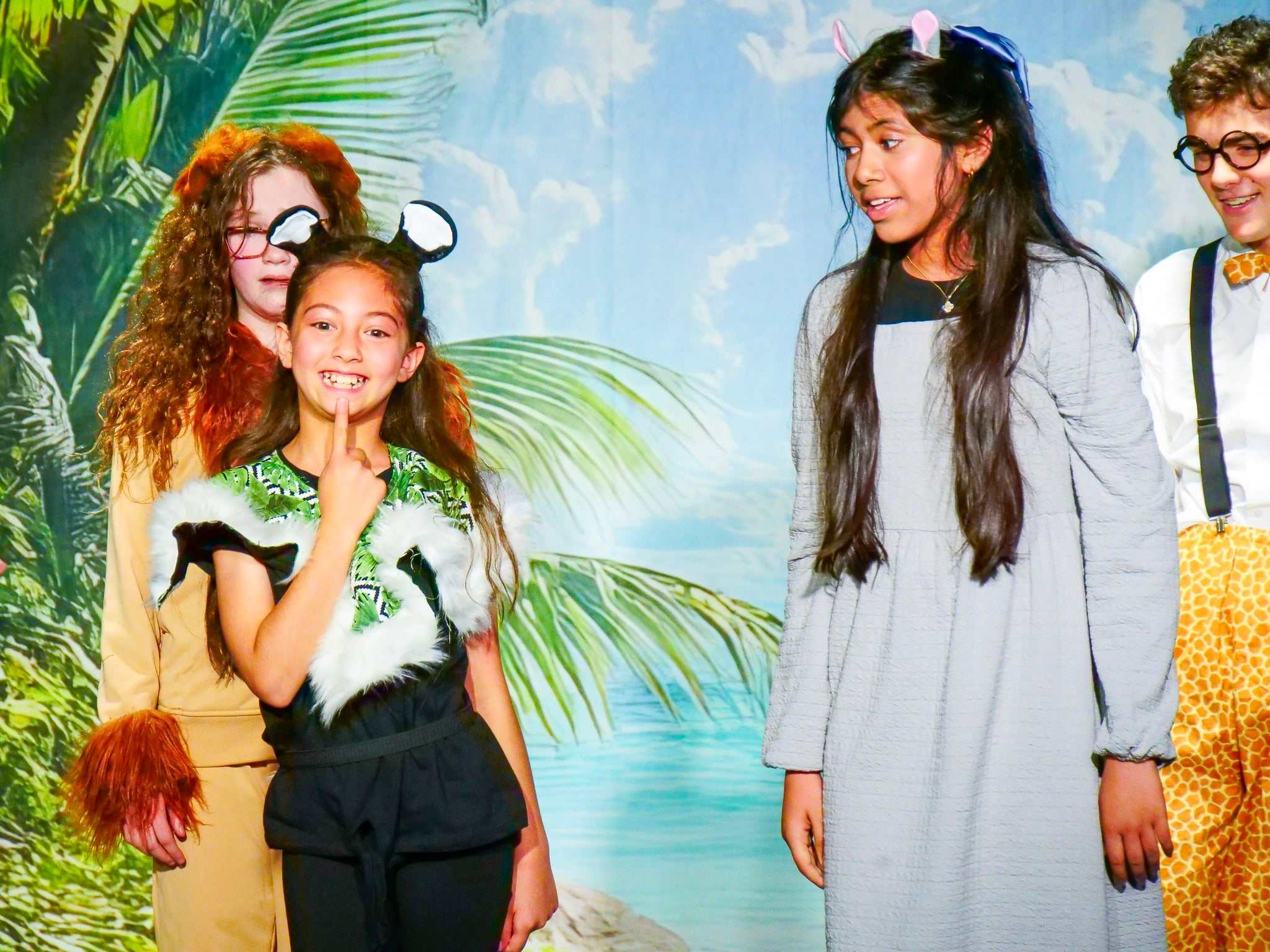 Photo Backdrop Beach Beach Trail Palm Leaves Summer Backdrop CJJ3-235