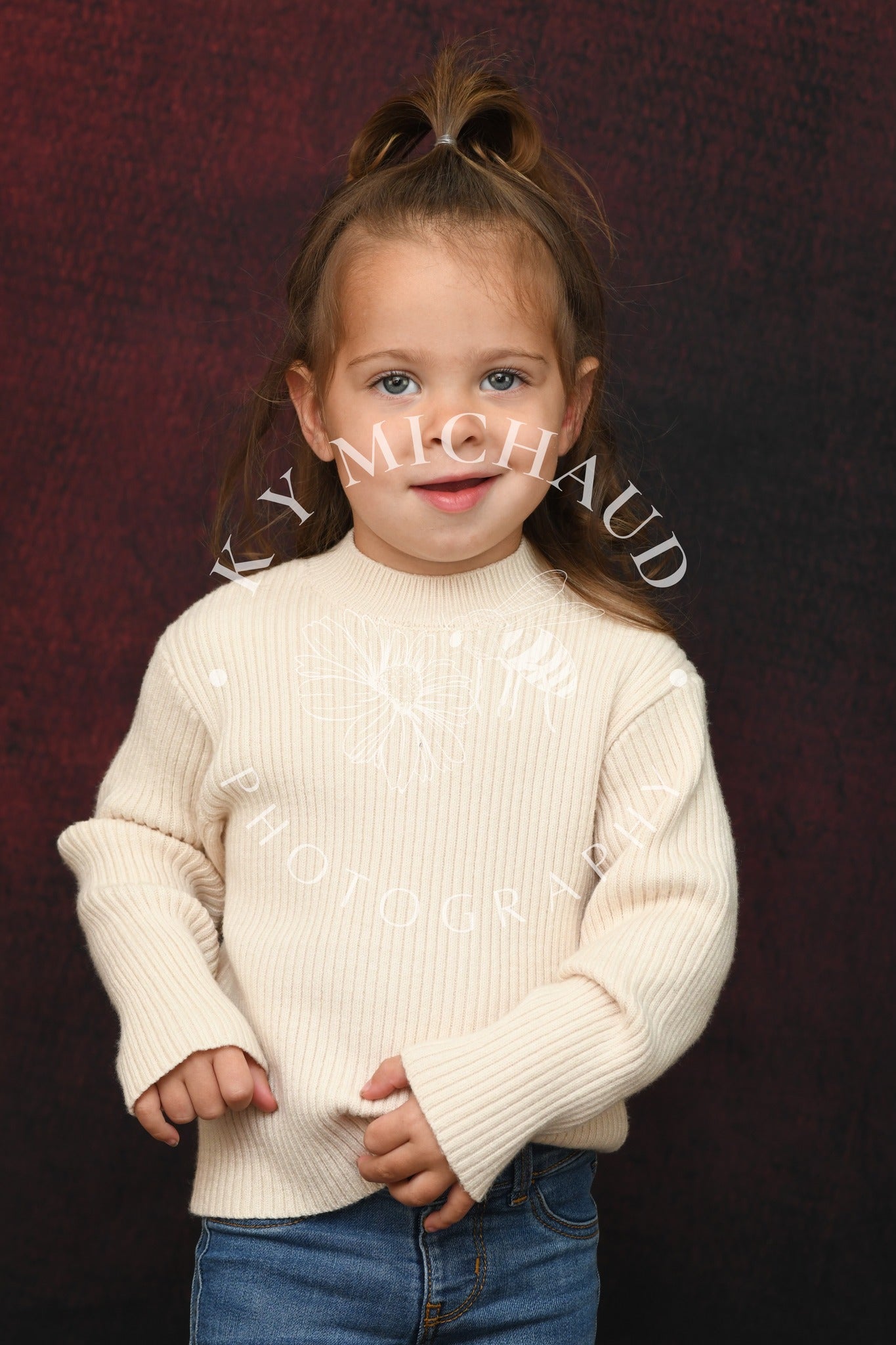 Abstract Brown Red Backdrop for Studio Photography M10-34