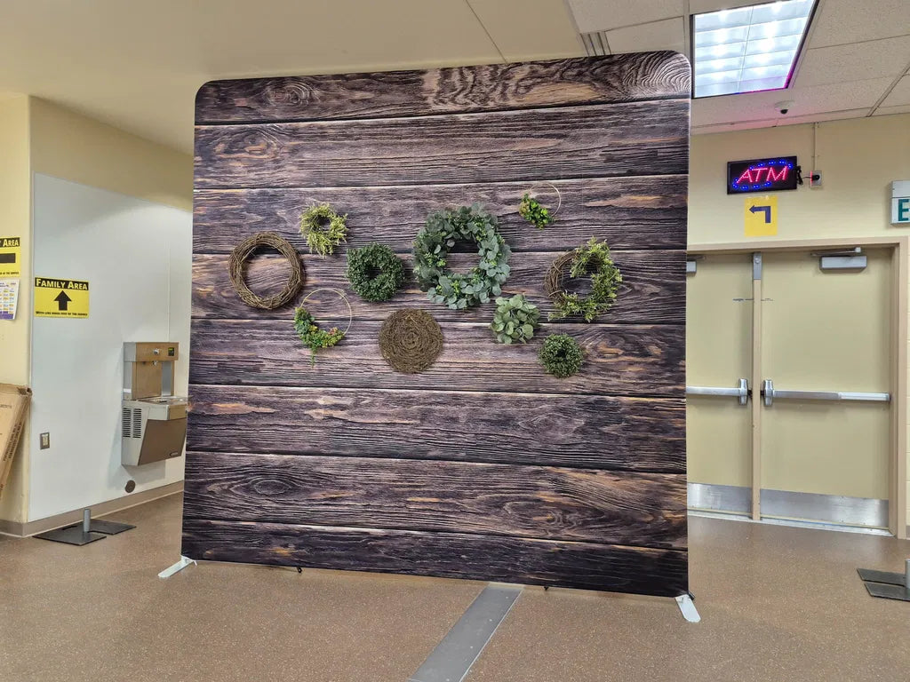 Custom Double-Sided Square Tension Backdrop Printed Photo