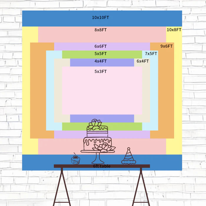 Mexican Children's Day Backdrop Festive Train Adventure Backdrop GTY3-114