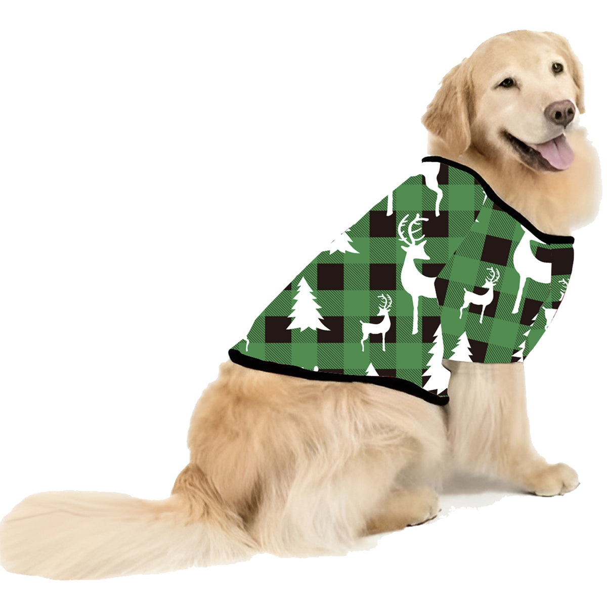 Family Christmas Pajamas Green Plaid Christmas Lounge Set CHP-4