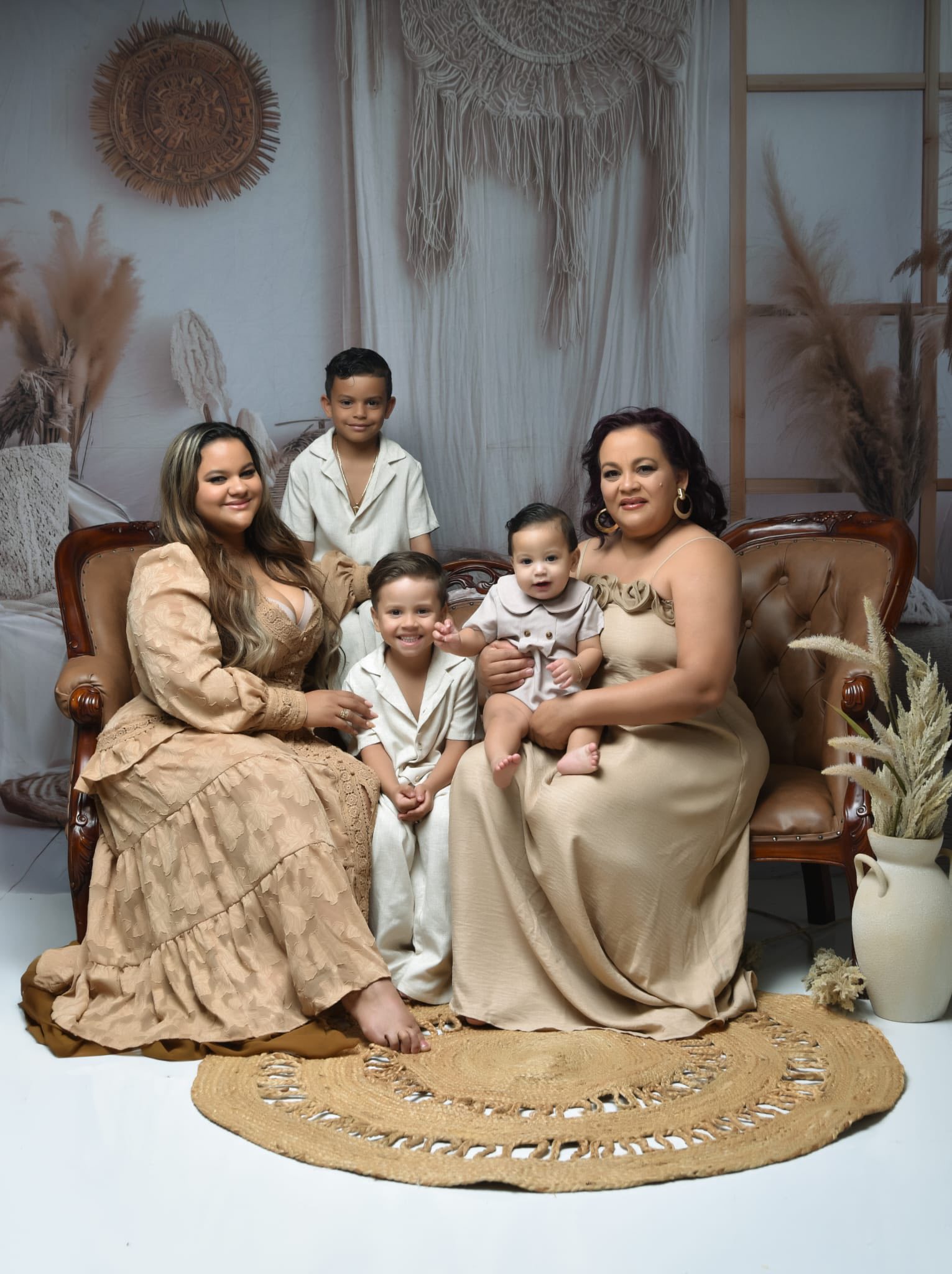 Boho Photo Backdrop Soft Cream Wall Macrame Backdrop GQ2-25