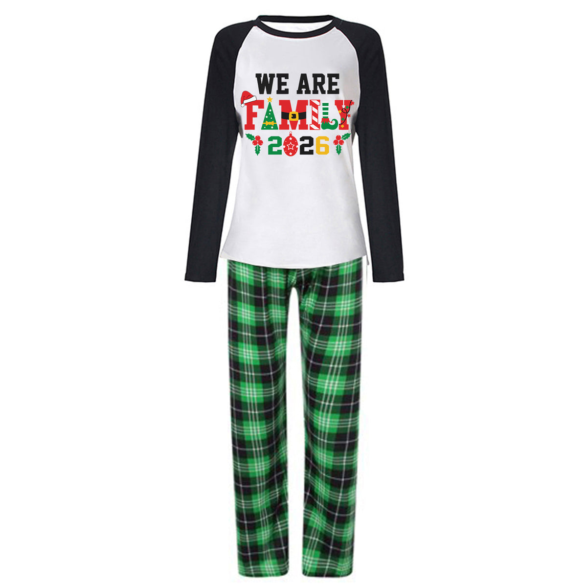 Christmas PJs Festive Family Statement Typography Christmas Photo Session Outfits CHP-70