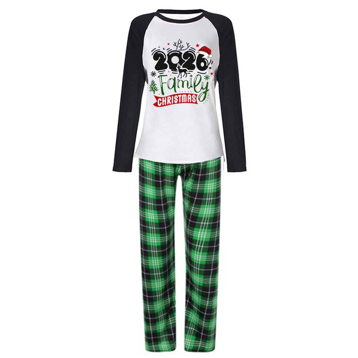 Mommy and Me Christmas Pajamas Reindeer Year Family Graphic Christmas Pajamas CHP-68