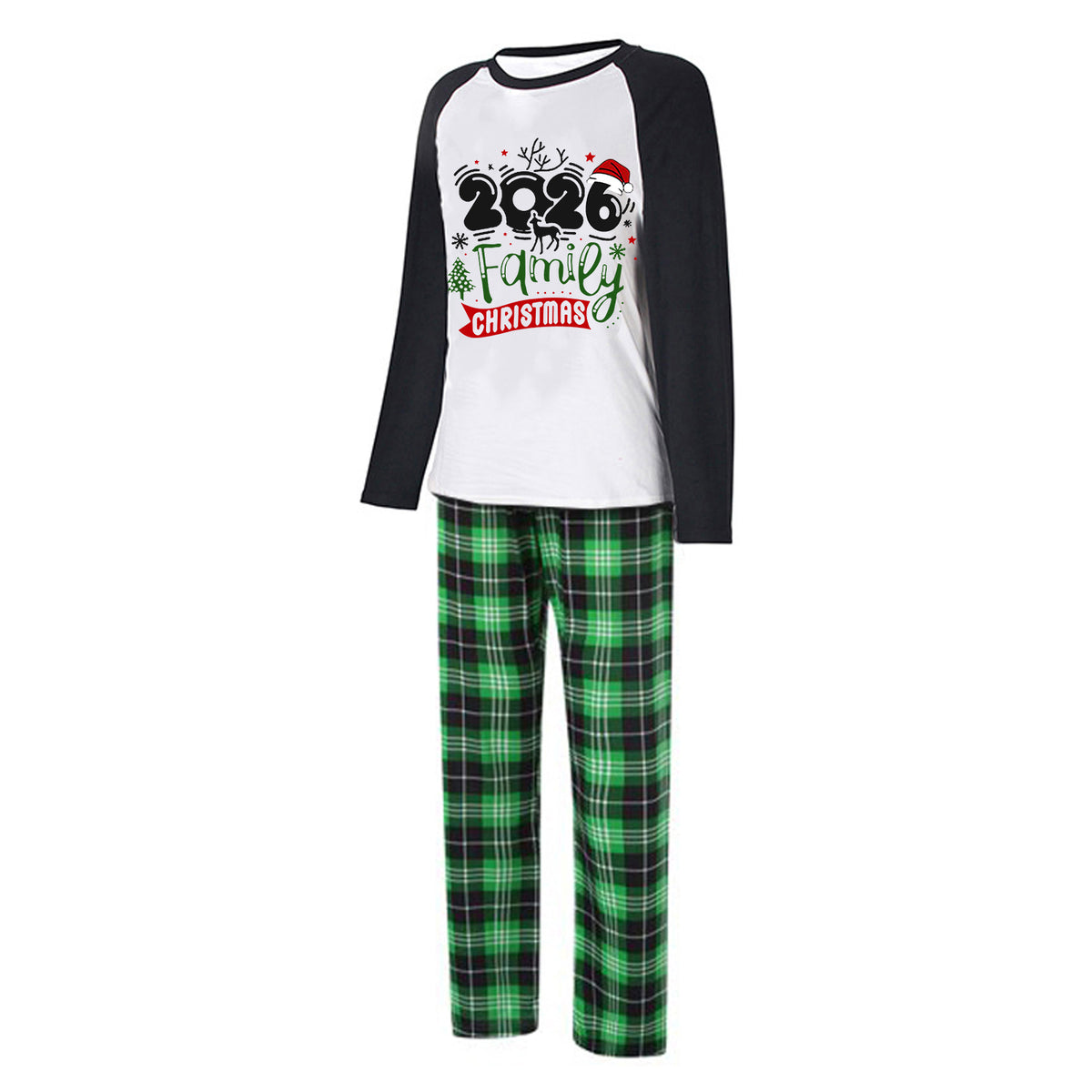 Mommy and Me Christmas Pajamas Reindeer Year Family Graphic Christmas Pajamas CHP-68