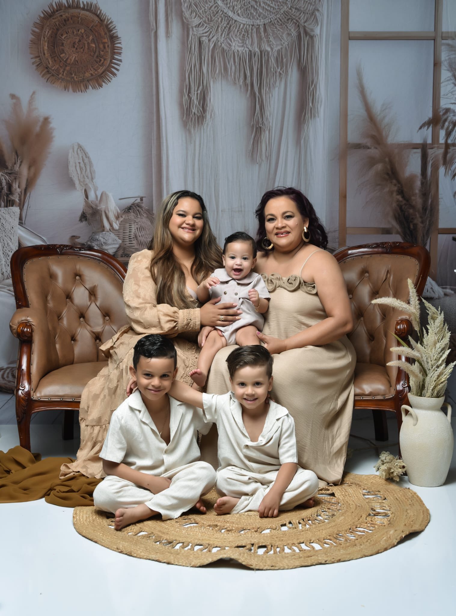 Boho Photo Backdrop Soft Cream Wall Macrame Backdrop GQ2-25