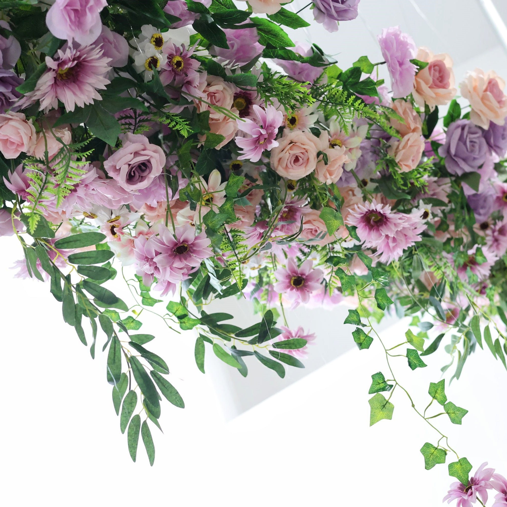 Garden Style Pastel Flower Table Runner for Wedding & Event Decor AAFR-070