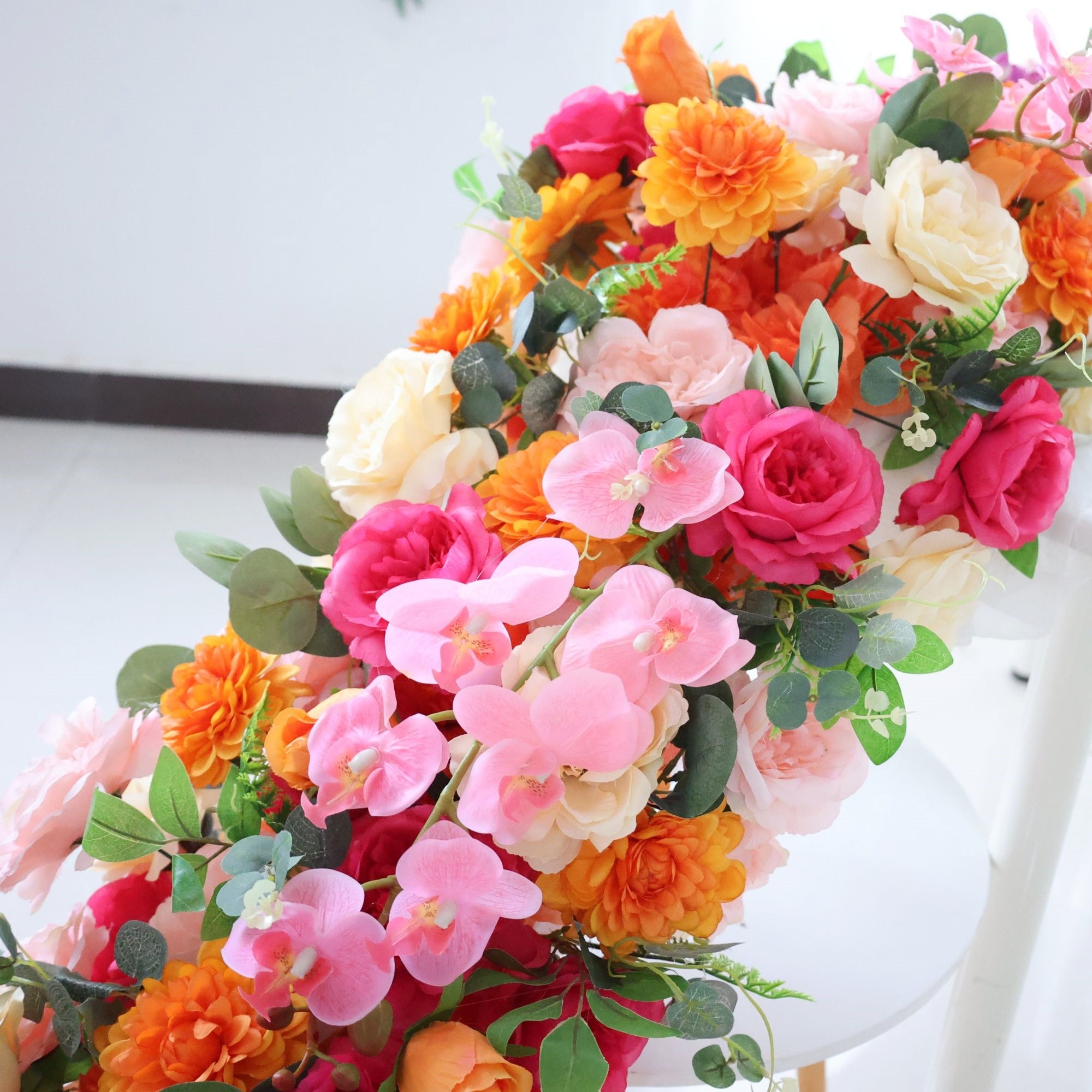 Colorful Floral Table Runner for for Wedding Centerpiece AAFR-100